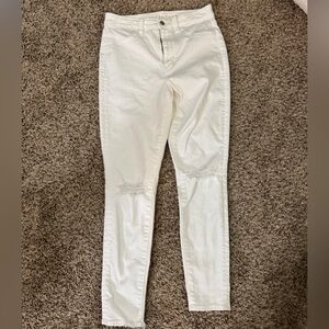 American Eagle Outfitters White Skinny Jeans